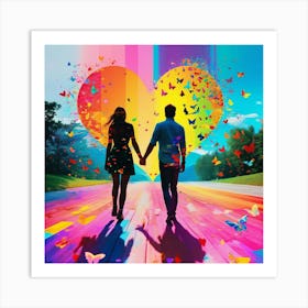 Rainbow Love Art Print