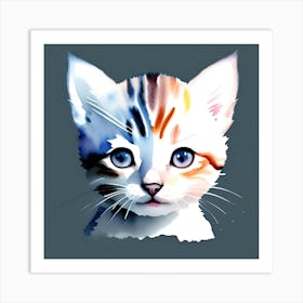 Portrait Of A Cat Art Print