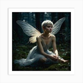 Fairy In The Woods Art Print