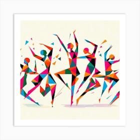 Abstract Dancers 1 Art Print