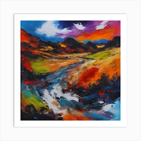 Abstract Landscape Painting Art Print