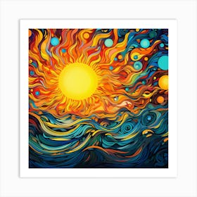 Abstract Of The Sun Art Print