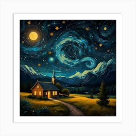 Starry Night 8 Art Print