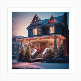 Christmas House 77 Art Print