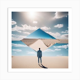 Man In The Desert 76 Art Print