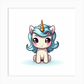 Cute Unicorn 494 Art Print