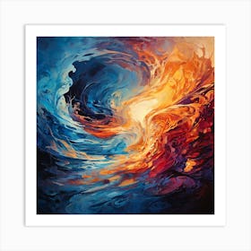 Fire And Water Art Print