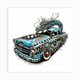 Dragon Car Art Print