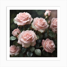 Pink Roses 4 Art Print