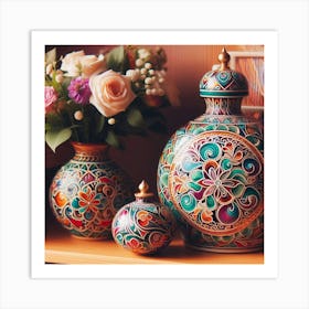 Georgian Art Vases Art Print