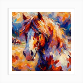 Horse Impressionism Art Print