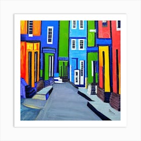 Colorful Houses 1 Art Print