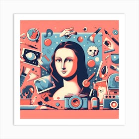 Pop art woman Art Print