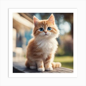 Orange Tabby Cat Art Print