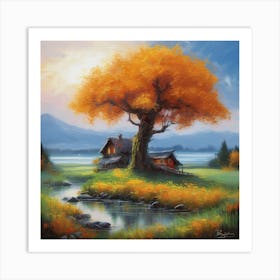 Autumn Tree Art Print