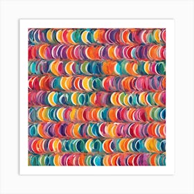 Half Moons Rainbow Art Print (1) Art Print