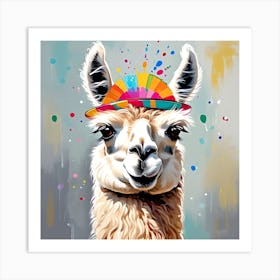 Llama Art Print