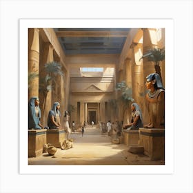 Egyptian Temple 1 Art Print