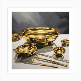 Golden Bowl 1 Art Print