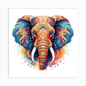 Elephant Painting 7 Art Print