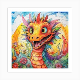 Zodiac Signs - Dragon Art Print