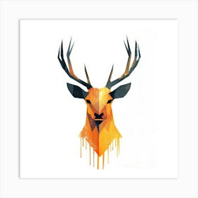 Deer Head 2 Art Print