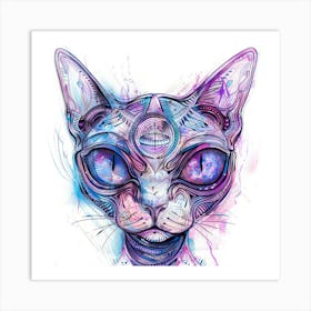 Sexy Cat Art Print