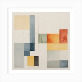 Abstract Squares 3 Art Print