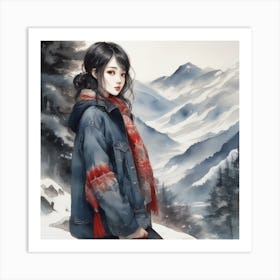 Asian Girl 21 Art Print