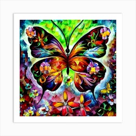 Butterfly Painting Art Print