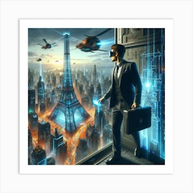 Futuristic Cityscape 165 Art Print