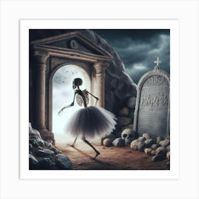 Skeleton Dancer 7 Art Print