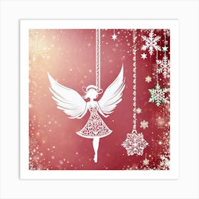 Christmas Angel 1 Art Print