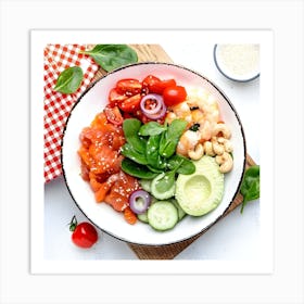 Healthy Salad Art Print