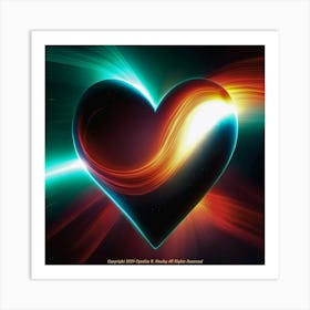 Heart Of Light Art Print