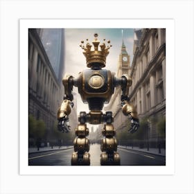 Robot King 1 Art Print