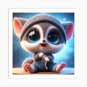 Cute Kitten 2 Art Print