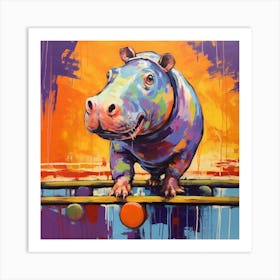 Hippo 3 Art Print