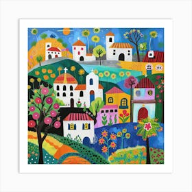 Kids Travel Illustration Spain 3 Art Print