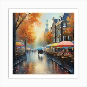 Amsterdam Street Scene Art Print