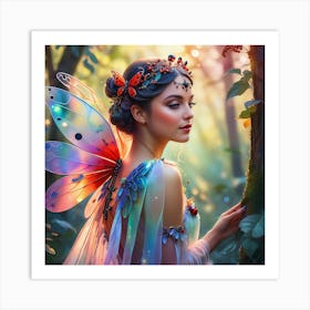 Fairy In The Forest 4 Art Print