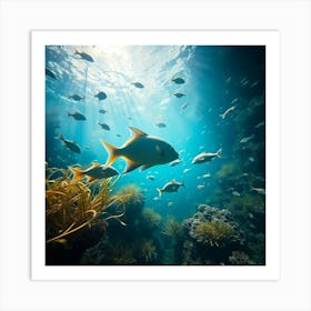 Fishes In The Ocean6 Art Print