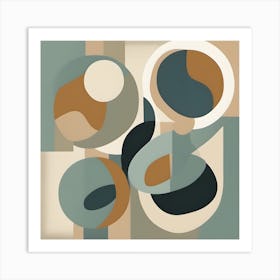 Abstract Circles 1 Art Print