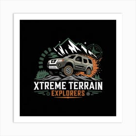 Xtreme Terrain Explorers Logo Art Print