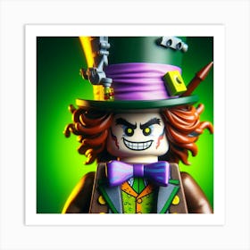 Mad Hatter from Batman in Lego style Art Print