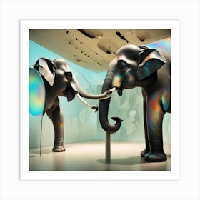 Elephants Art Print