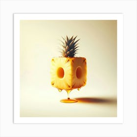 Pineapple Cube Art Print