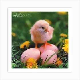 Easter Chick Art Print