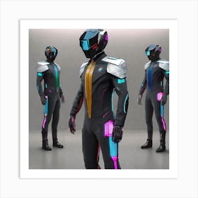 Futuristic Space Suit 2 Art Print