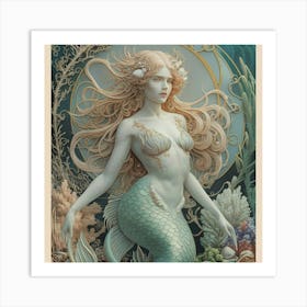 Mermaid 12 Art Print